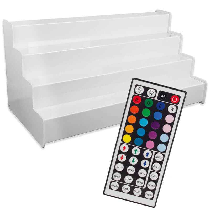 Flaschentreppe 1000x440mm - LED bunt Flaschentreppe 1000x440mm - LED bunt