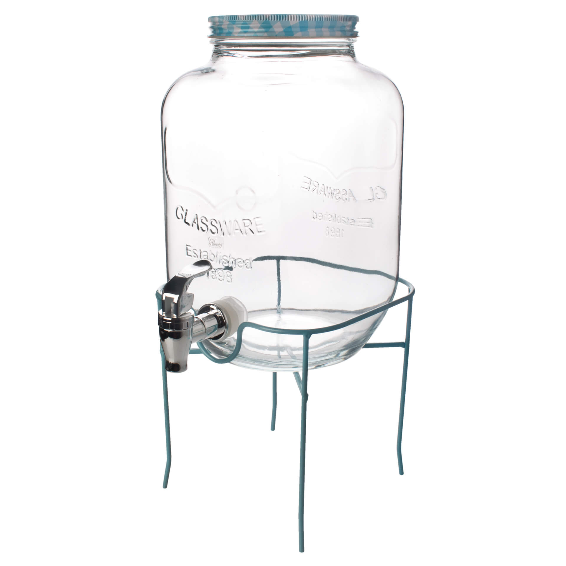 Getränkespender mit Deckel und Ständer - 4,5l