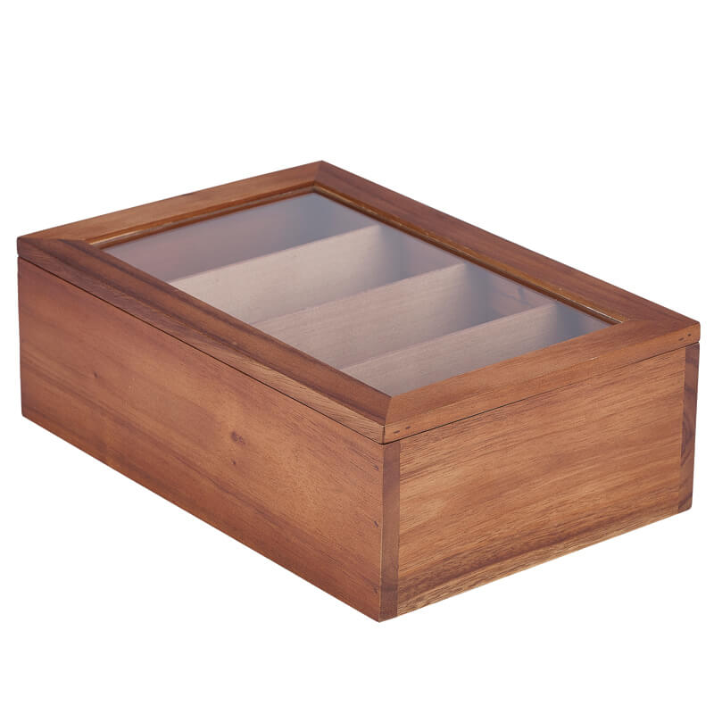 Teebox aus Akazienholz - 30x20x10 cm Teebox aus Akazienholz - 30x20x10 cm