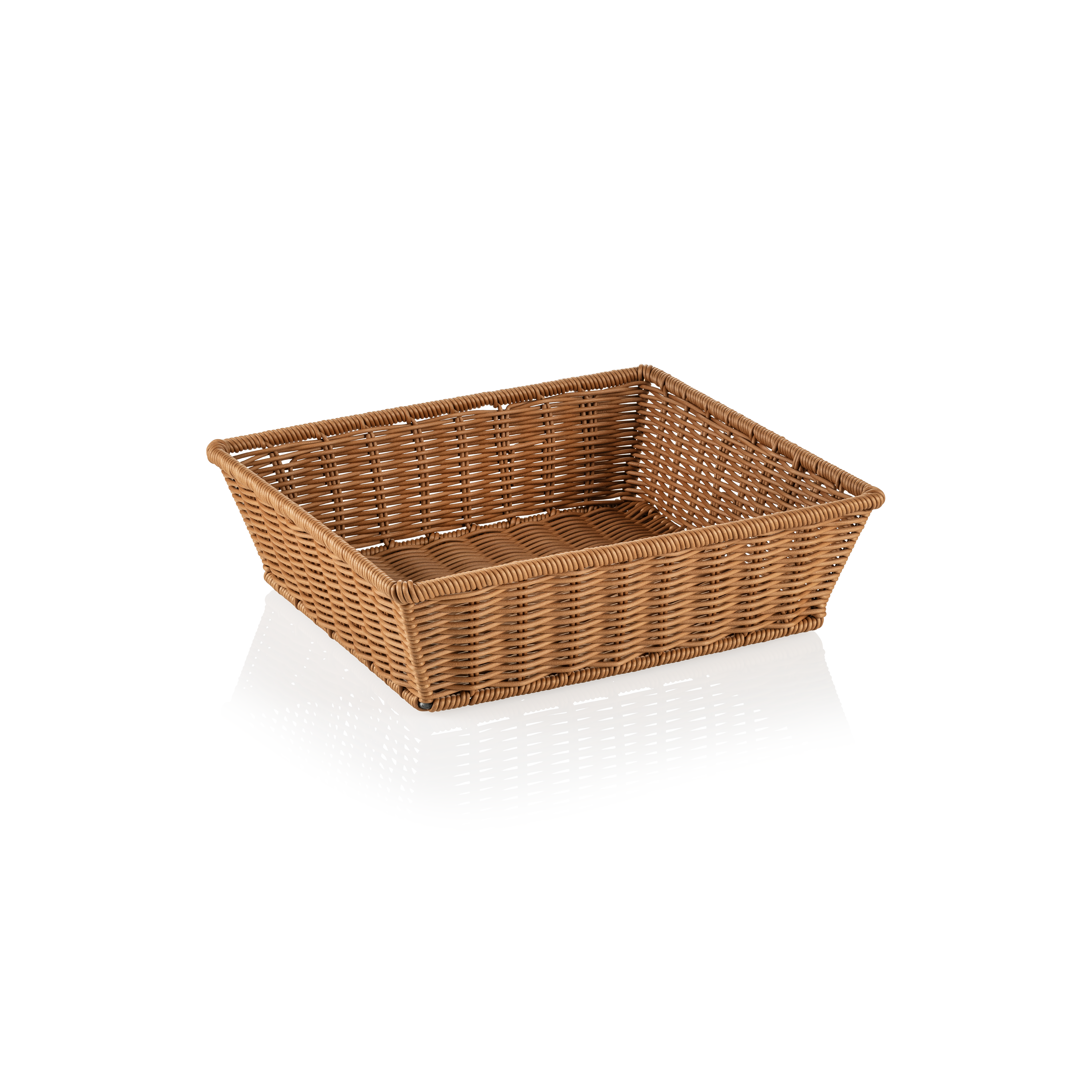 Korb Polypropylen, 35,5x32,5x10cm (GN 2/3) - beige