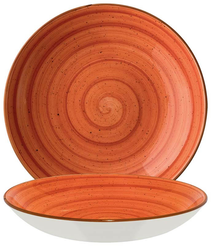 Bonna Aura Terracotta Bloom Teller tief 23cm orange - 6 Stück Bonna Aura Terracotta Bloom Teller tief 23cm orange - 6 Stück