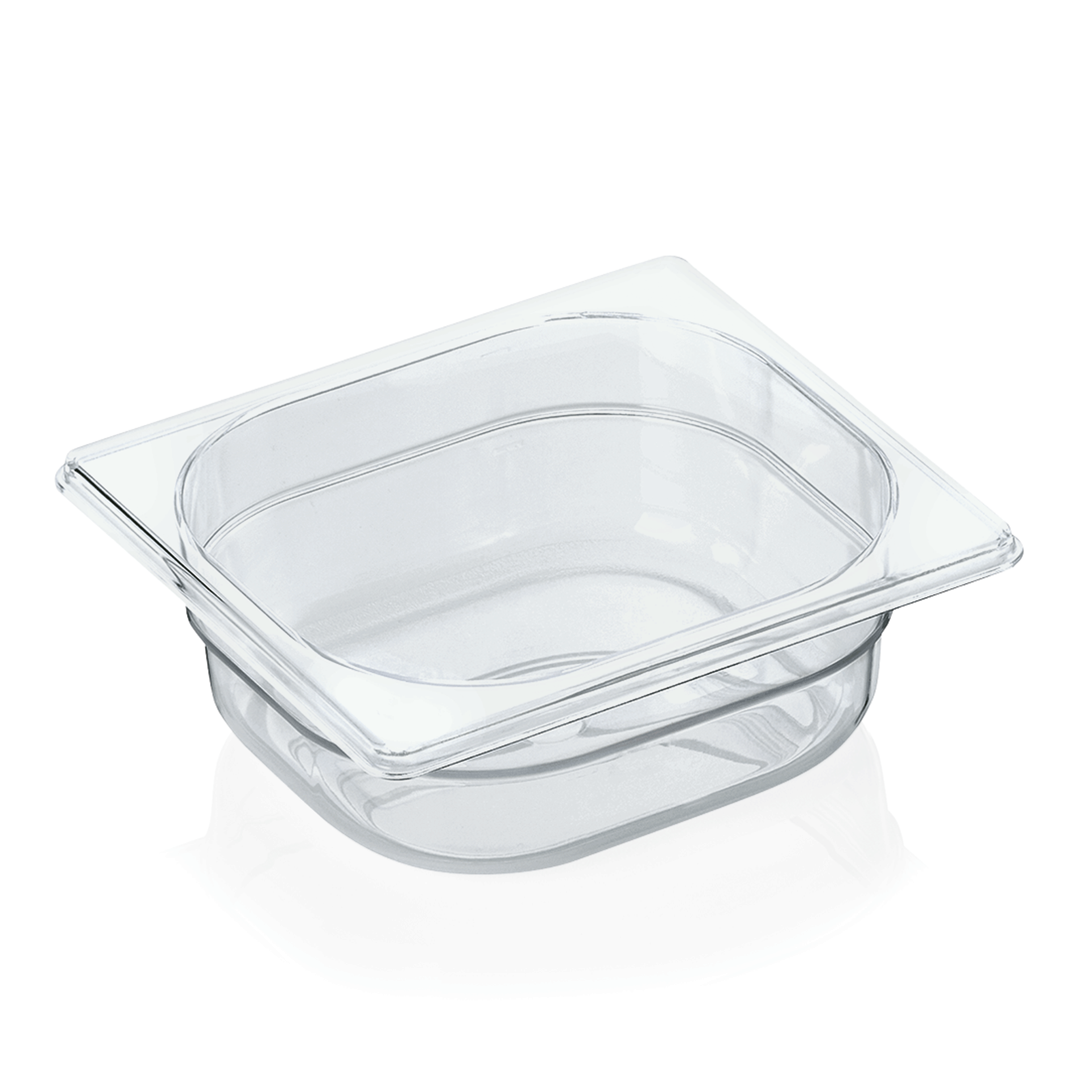 GN 1/6 Behälter mit Skalierung, Polycarbonat transparent - H 6,5cm (Serie GN 94) GN 1/6 Behälter mit Skalierung, Polycarbonat transparent - H 6,5cm (Serie GN 94)