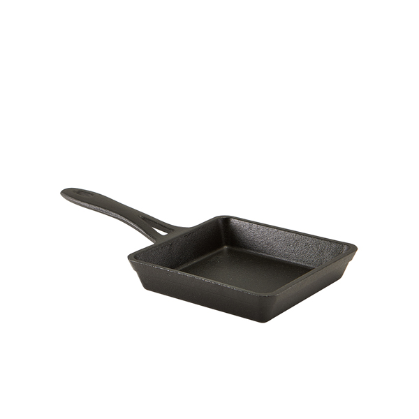 Quadratische Mini-Bratpfanne, Gusseisen - 350ml (6 Stk.)
