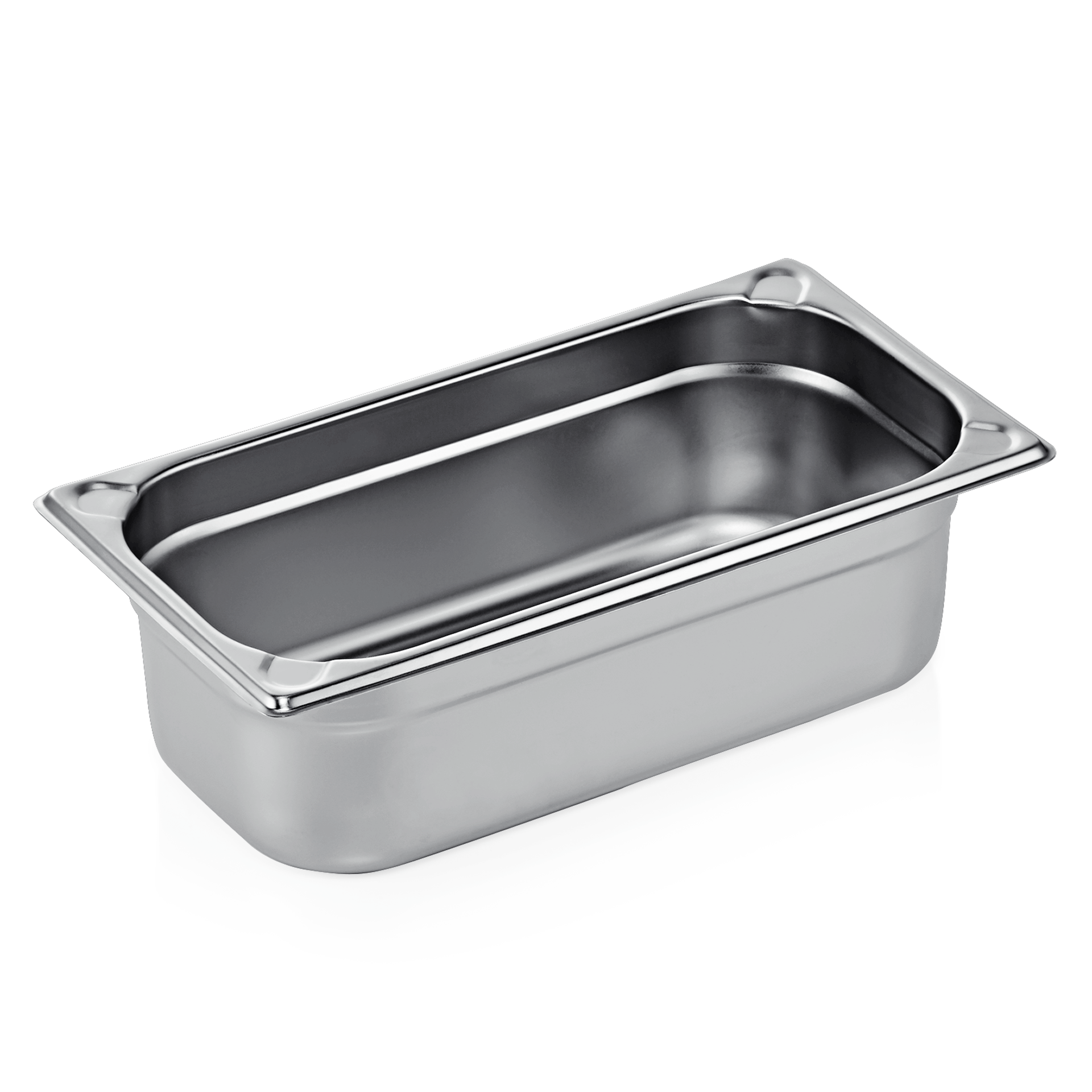 GN 1/3 Behälter, U-Ecken, CNS - H 10cm (Serie GN CORE) GN 1/3 Behälter, U-Ecken, CNS - H 10cm (Serie GN CORE)