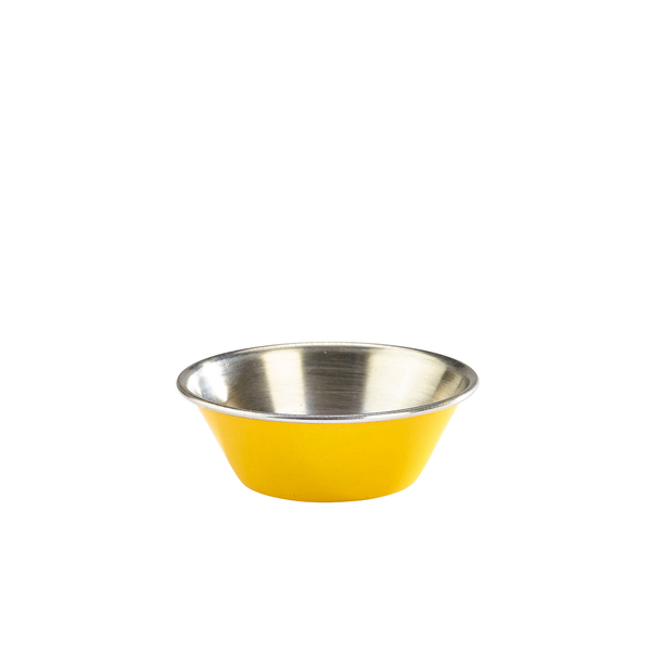 Dipschale, Edelstahl, gelb - 43ml (24 Stk.)