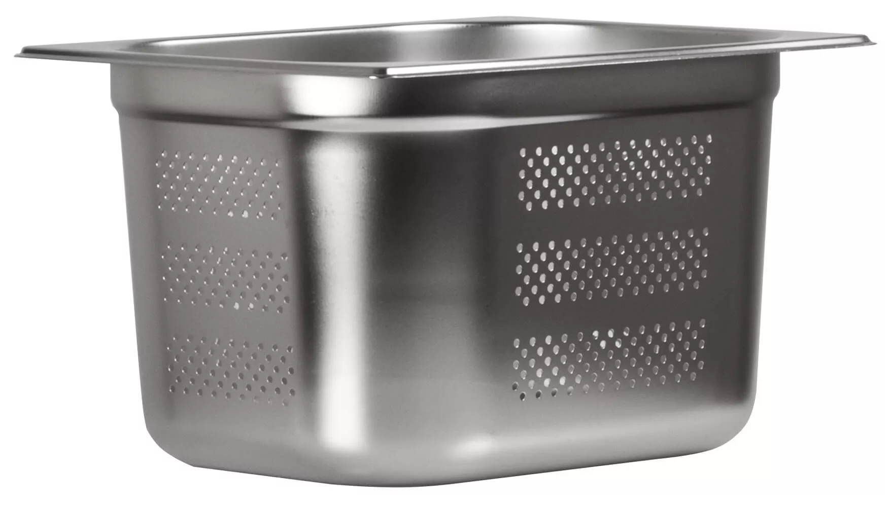 Gastronormbehälter gelocht 200mm Tiefe - Edelstahl (GN 1/2) Gastronormbehälter gelocht 200mm Tiefe - Edelstahl (GN 1/2)