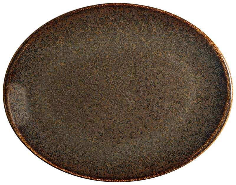 Bonna Ore Tierra Moove Platte oval 31x24cm braun - 6 Stück Bonna Ore Tierra Moove Platte oval 31x24cm braun - 6 Stück