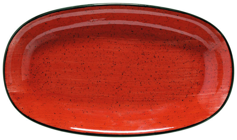 Bonna Aura Passion Gourmet Platte oval 34x19cm rot - 6 Stück Bonna Aura Passion Gourmet Platte oval 34x19cm rot - 6 Stück