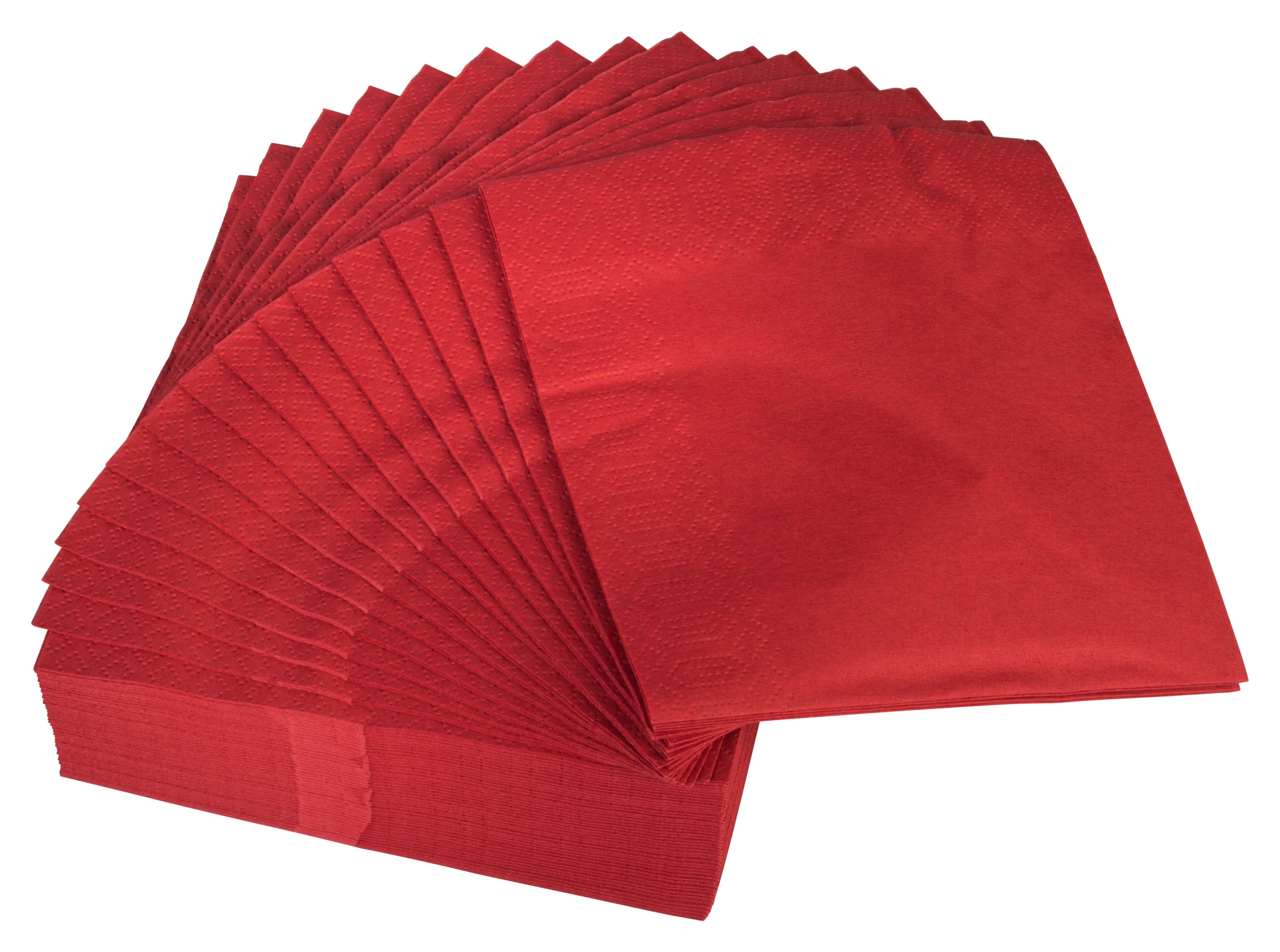 Zellstoffserviette, bordeaux - 3-lag. - 33 x 33cm (250 Stk.)