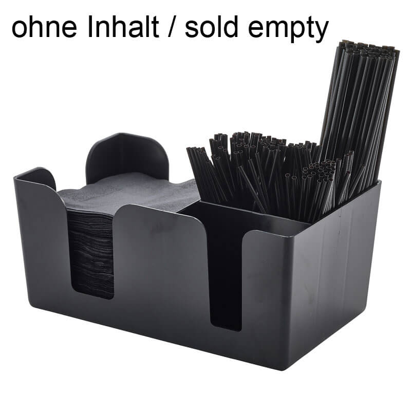 Bar Caddy schwarz, Polypropylen - 24x15x11 cm