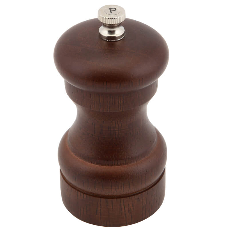 Salz-/Pfeffermühle, Holz - dunkelbraun (10cm) Salz-/Pfeffermühle, Holz - dunkelbraun (10cm)