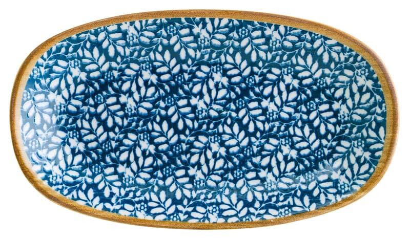 Bonna Lupin Gourmet Platte oval 15x8,5cm blau - 12 Stück
