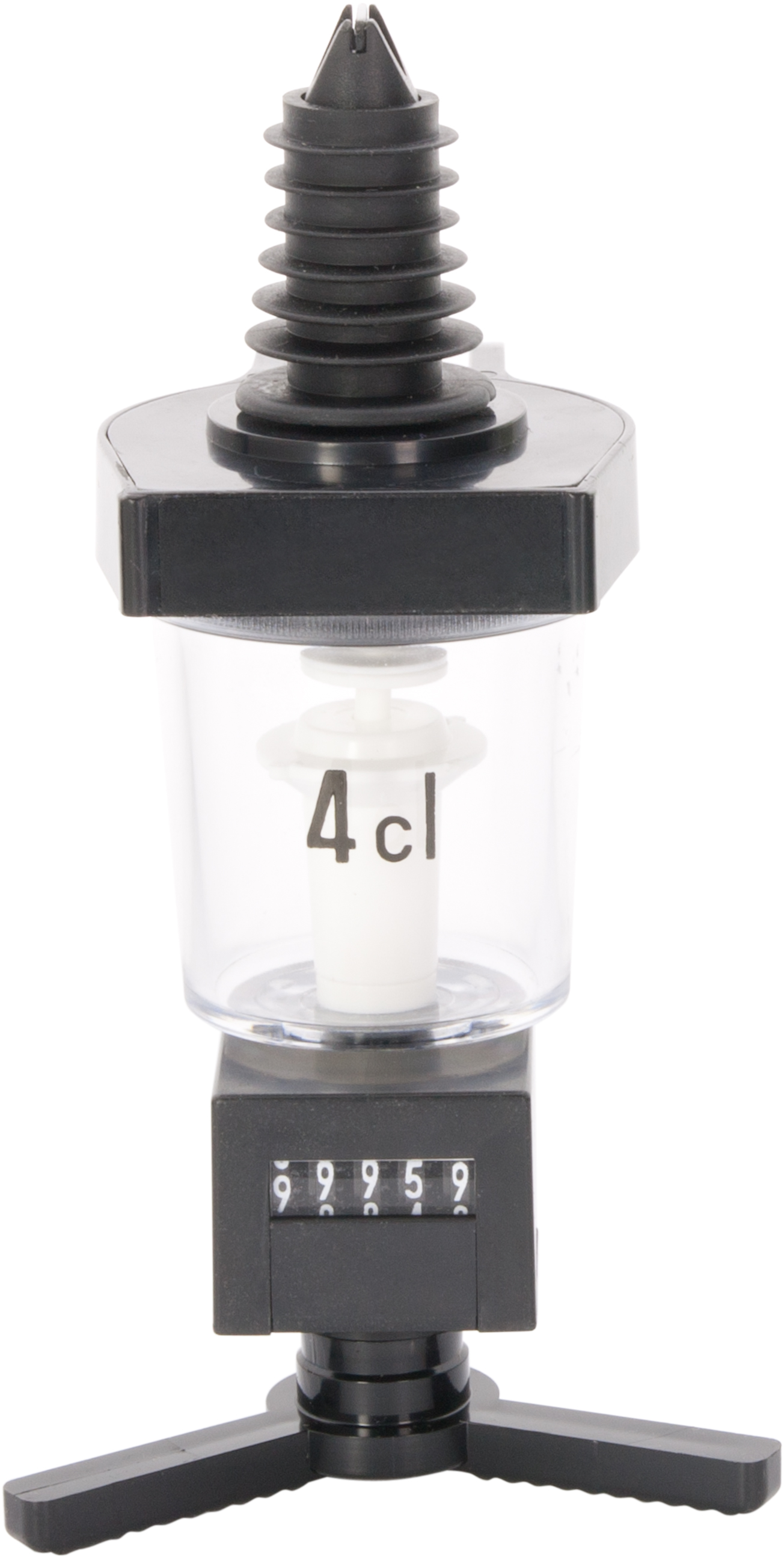 Dosierer mit Zählwerk mittig, Kunststoff (0,7l - 1,0l) - 5cl