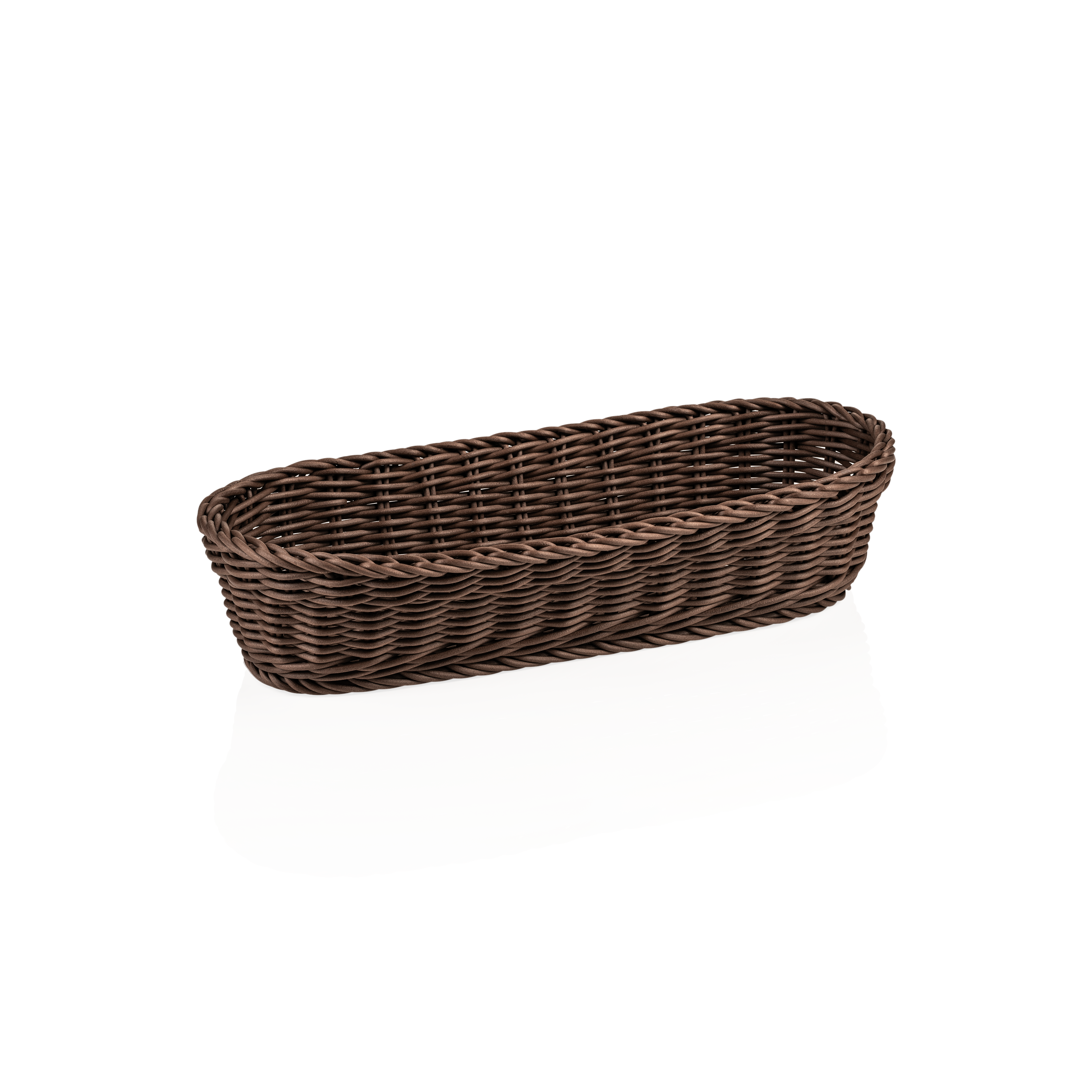 Baguettekorb Polypropylen braun - 40x16x8cm