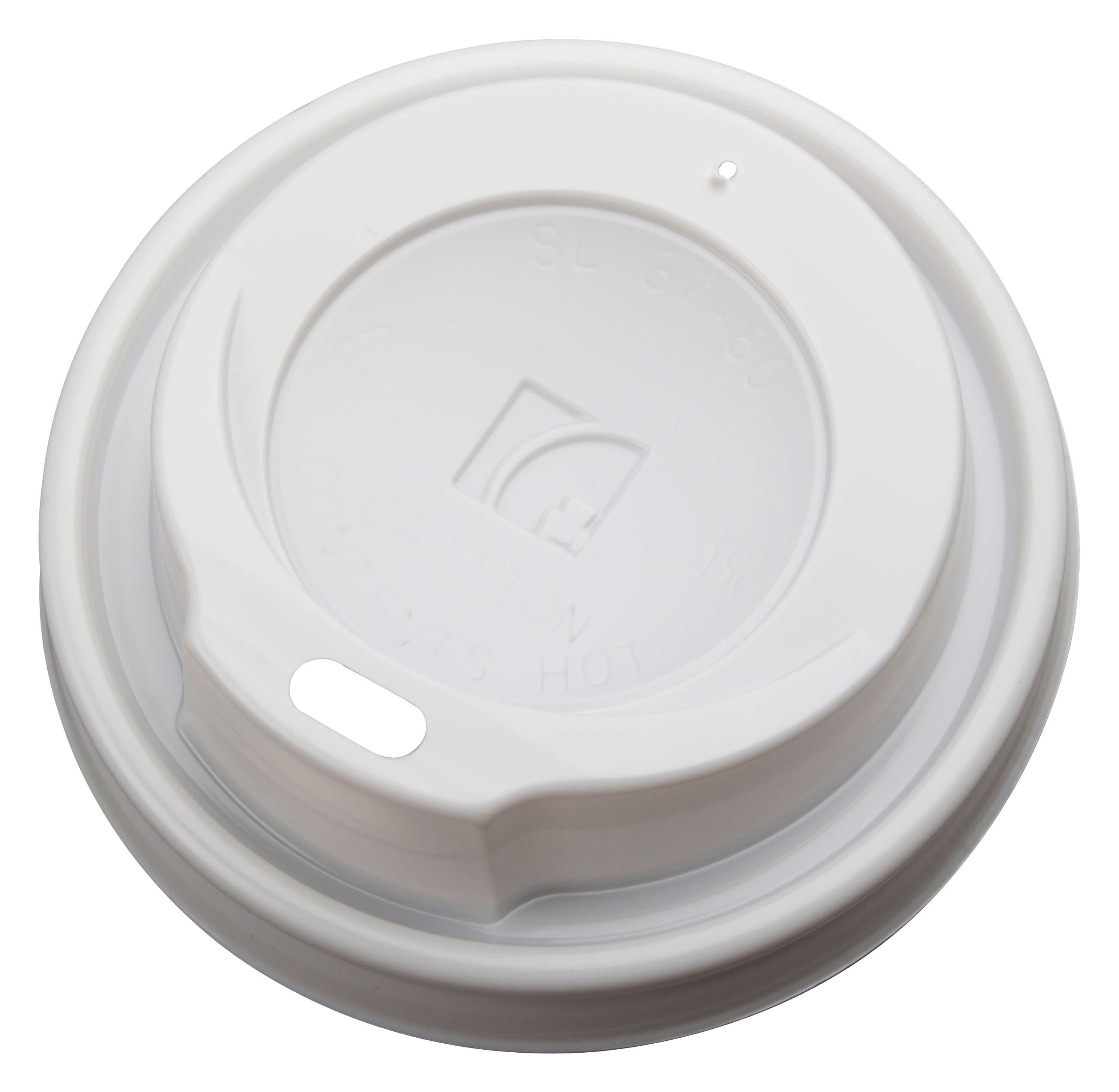 0,2l Kaffeebecherdeckel weiß, Eco - 100 Stk.