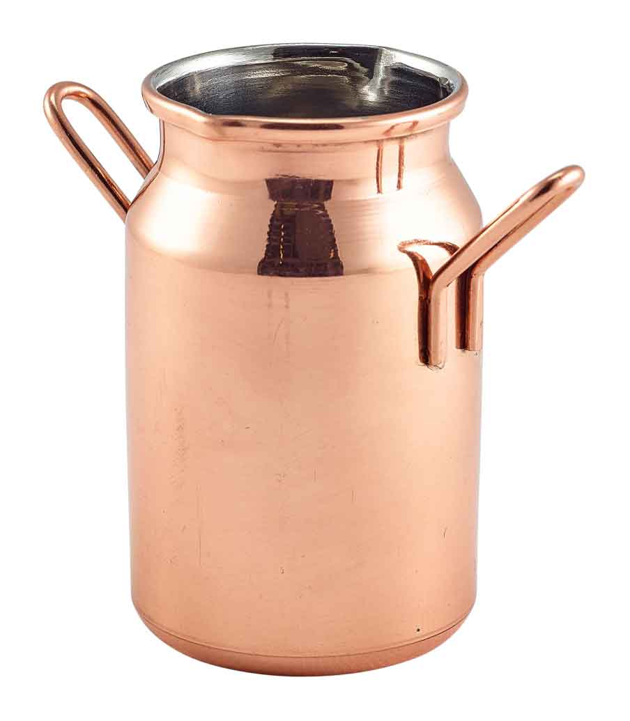 Mini-Milchkanne, Edelstahl kupferfarben - 140ml