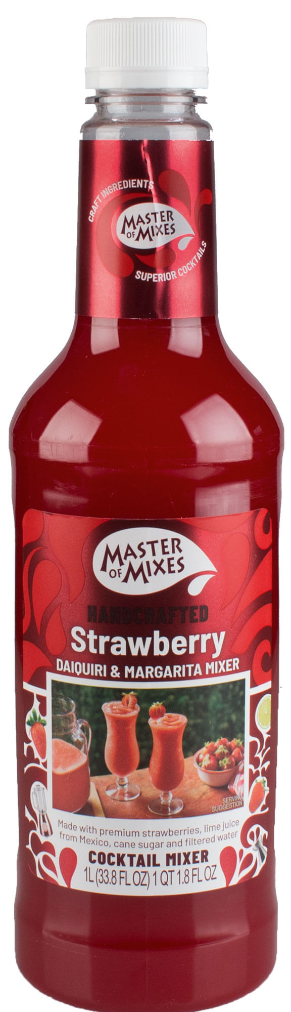 Strawberry Margarita Mix, Masters of Mixes - 1,0l