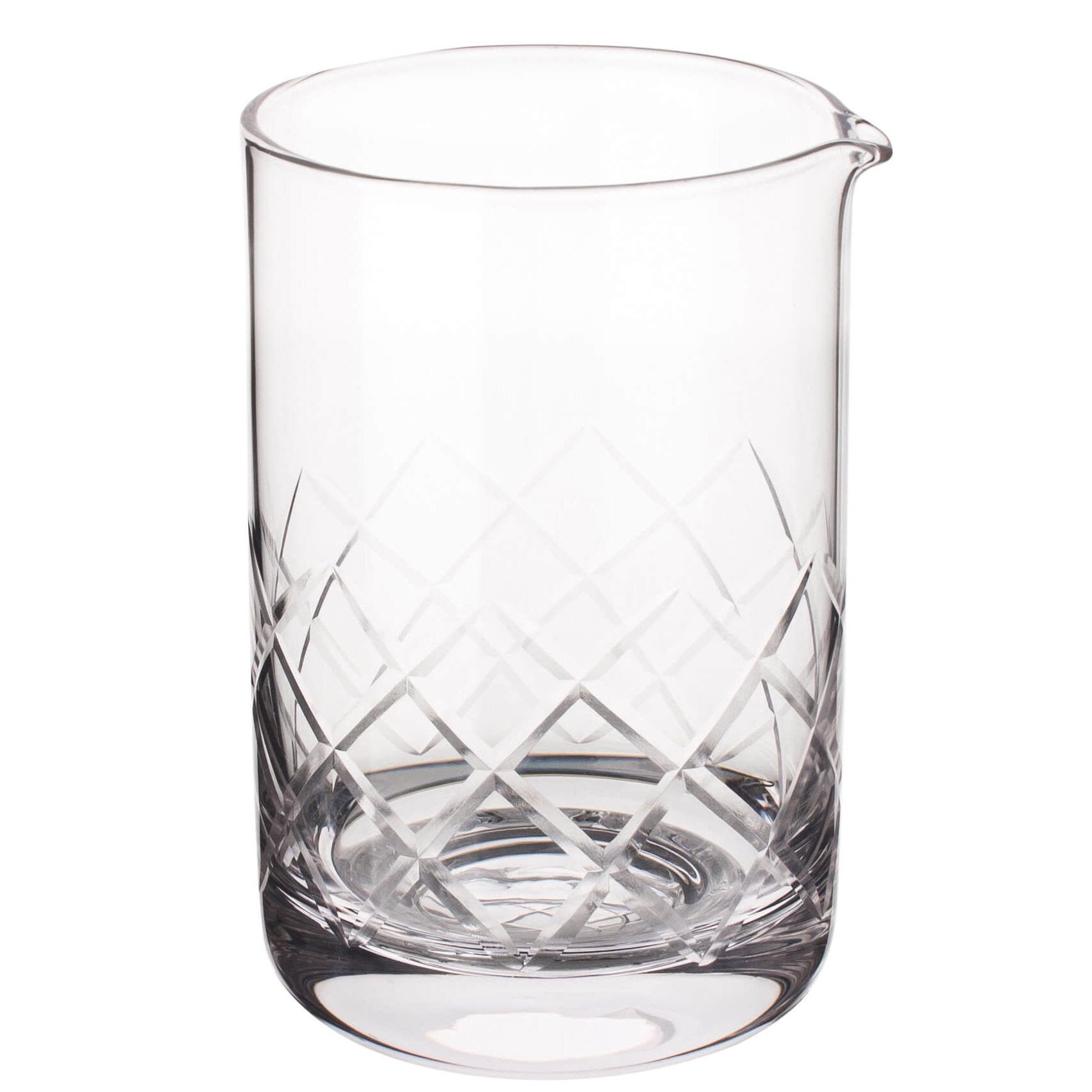 Rührglas Diamant-Schliff, nahtlos mit Ausgusslippe, Prime Bar - ca. 600ml
