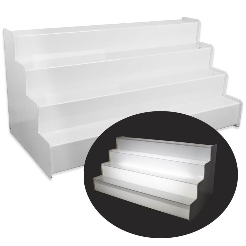Flaschentreppe 1000x440mm - LED weiß Flaschentreppe 1000x440mm - LED weiß