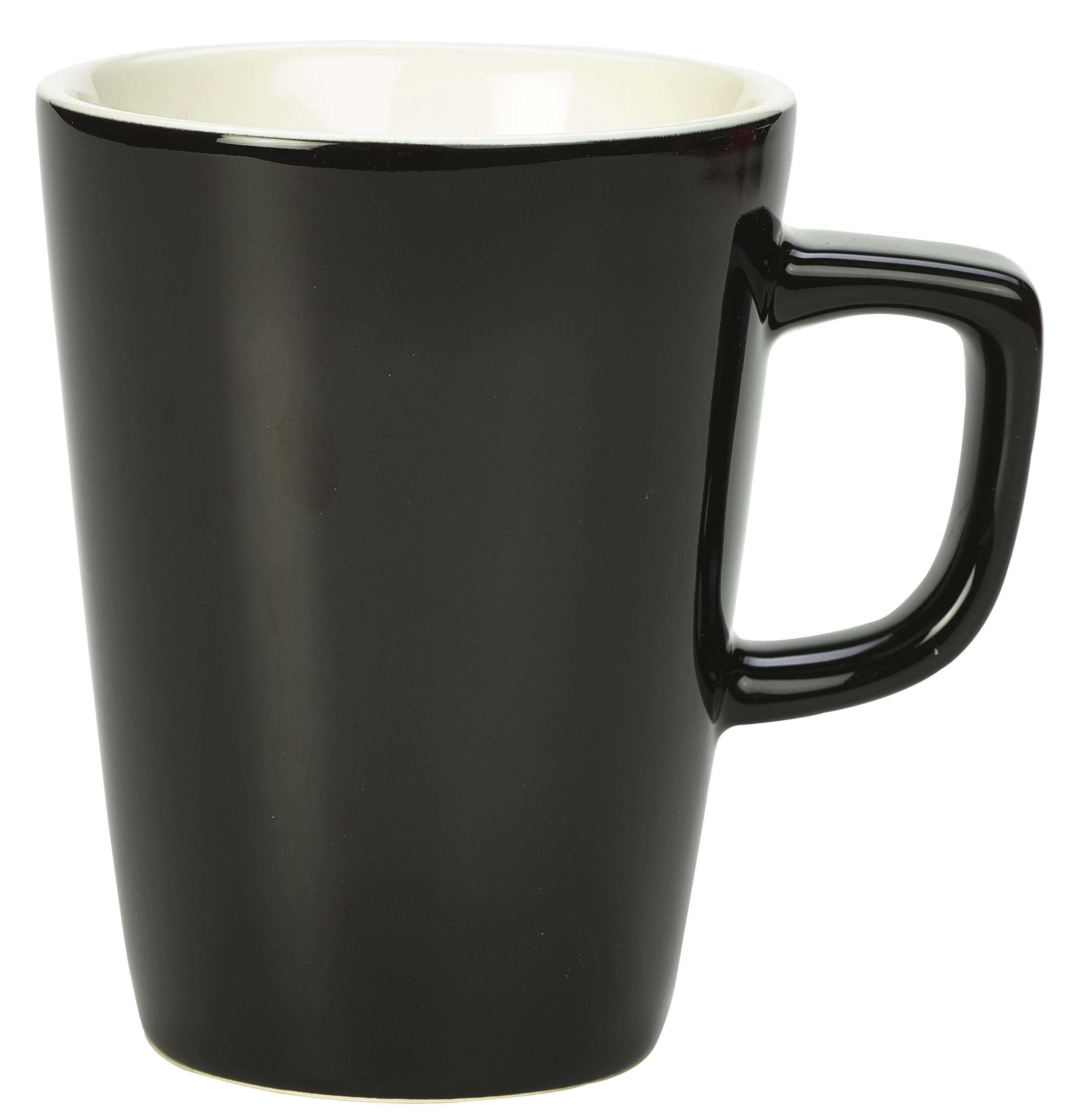 Henkelbecher schwarz - 340ml (6 Stk.)