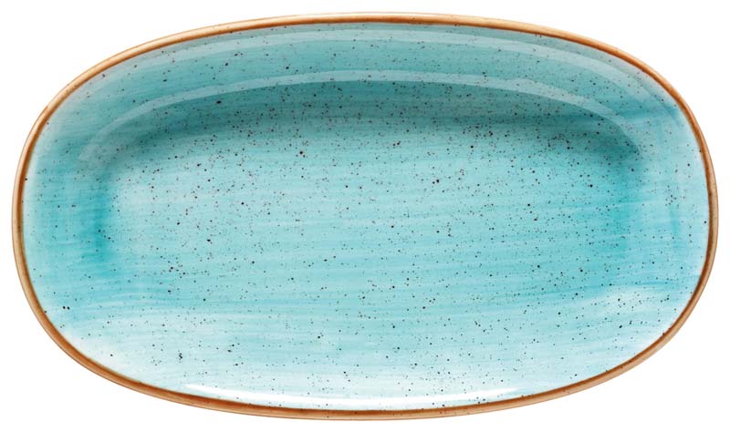 Bonna Aura Aqua Gourmet Platte oval 24x14cm türkis - 12 Stück Bonna Aura Aqua Gourmet Platte oval 24x14cm türkis - 12 Stück