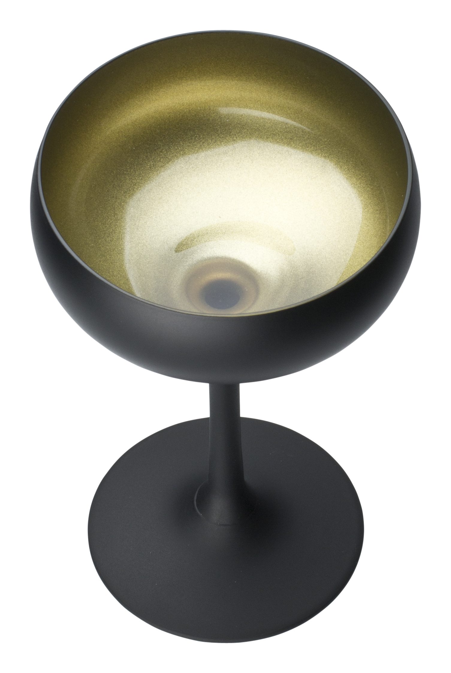 Cocktailschale, matt schwarz/gold, Elements Stölzle - 230ml