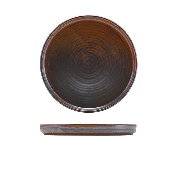 Niedriger Präsentationsteller Terra Rustic Copper – 21 cm (6 Stk.)