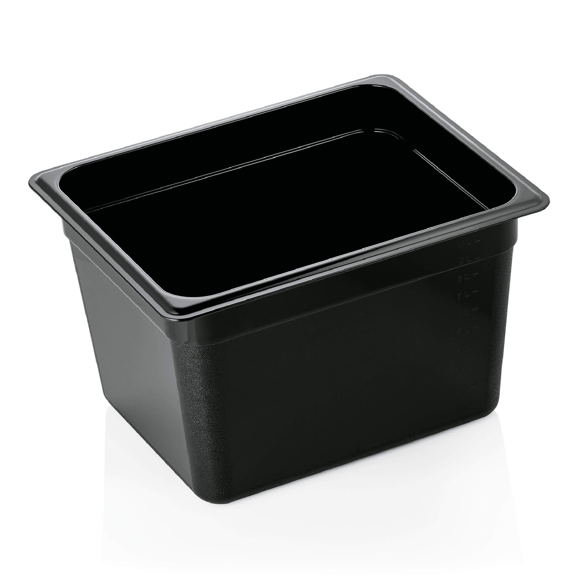 Gastronormbehälter 200mm Tiefe - PC schwarz (GN 1/2)