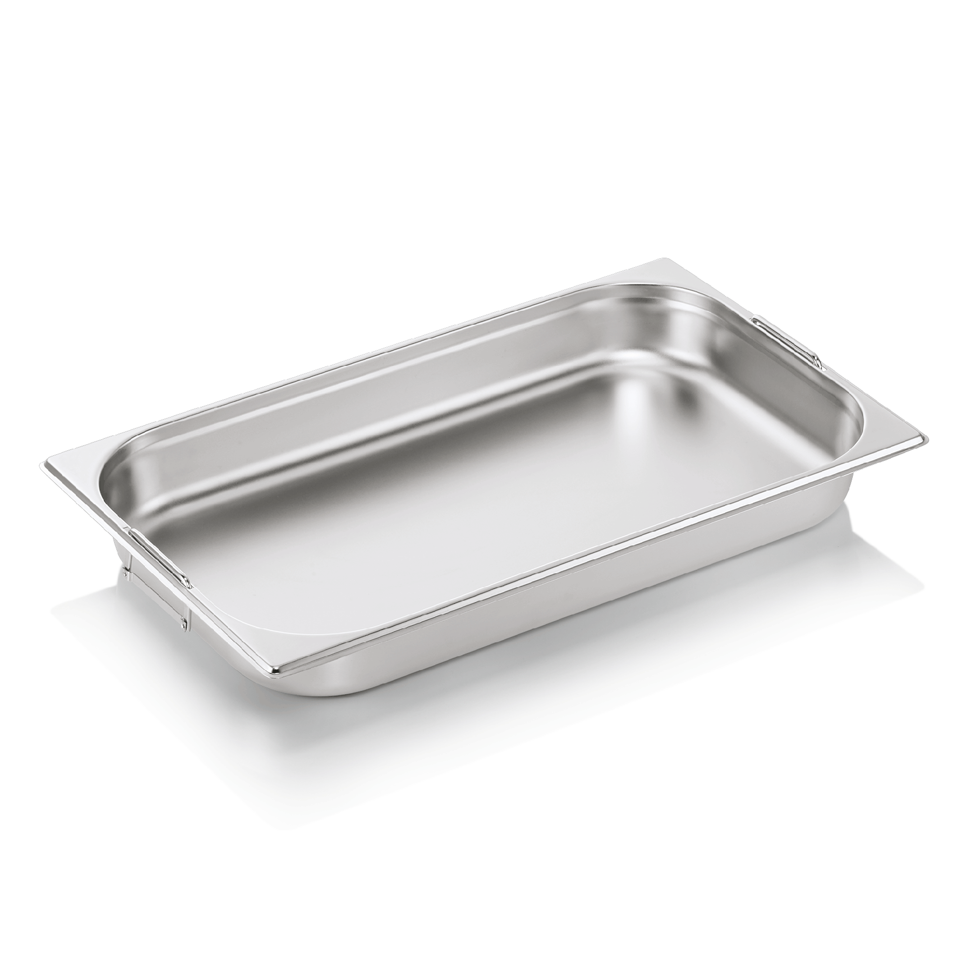 GN 1/1 Behälter, mit Fallgriffen, CNS - 6,5cm (Serie GN CORE)