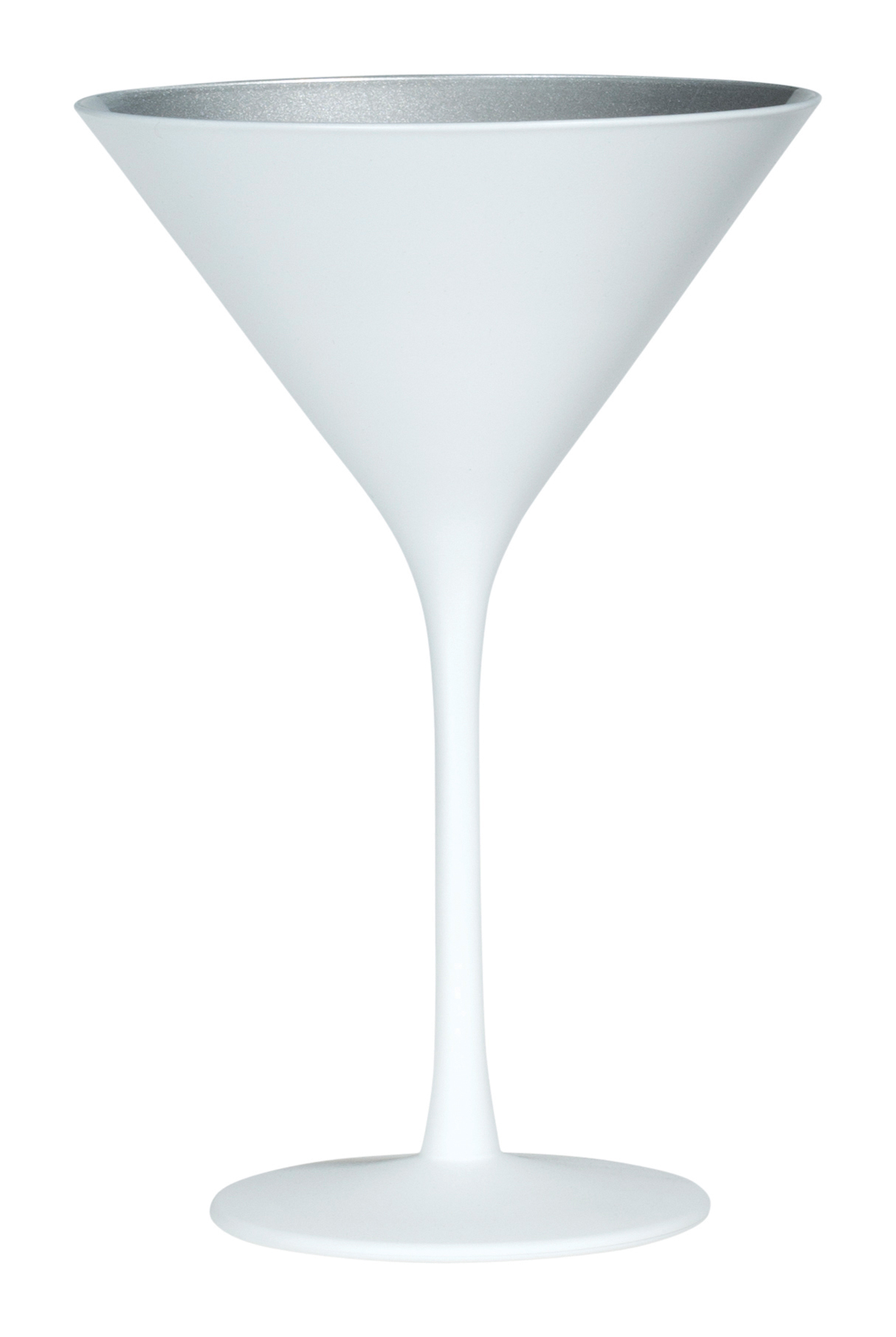 Martiniglas, matt weiß/silber, Elements Stölzle - 240ml (1 Stk.)