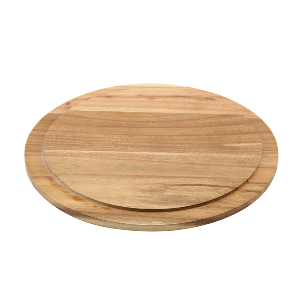 Kuchenbrett / Serviertablett rund, Akazienholz - 33 cm Kuchenbrett / Serviertablett rund, Akazienholz - 33 cm