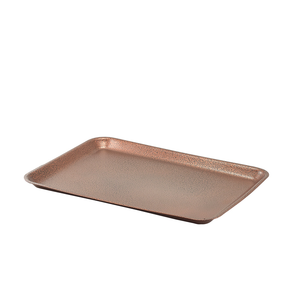Tablett kupferfarben gehämmert - 31,5 x 21,5 x 2 cm Tablett kupferfarben gehämmert - 31,5 x 21,5 x 2 cm