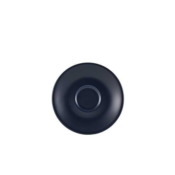 Espresso Untertasse Porzellan matt blau – 12 cm (6 Stk.)