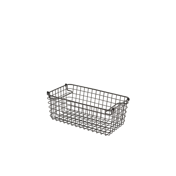 GN 1/3 Präsentationskorb, Draht - schwarz