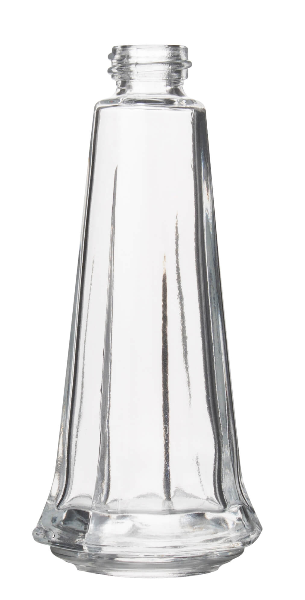 Salz- und Pfefferstreuer "Tower", Glas und Chrom - 11cm