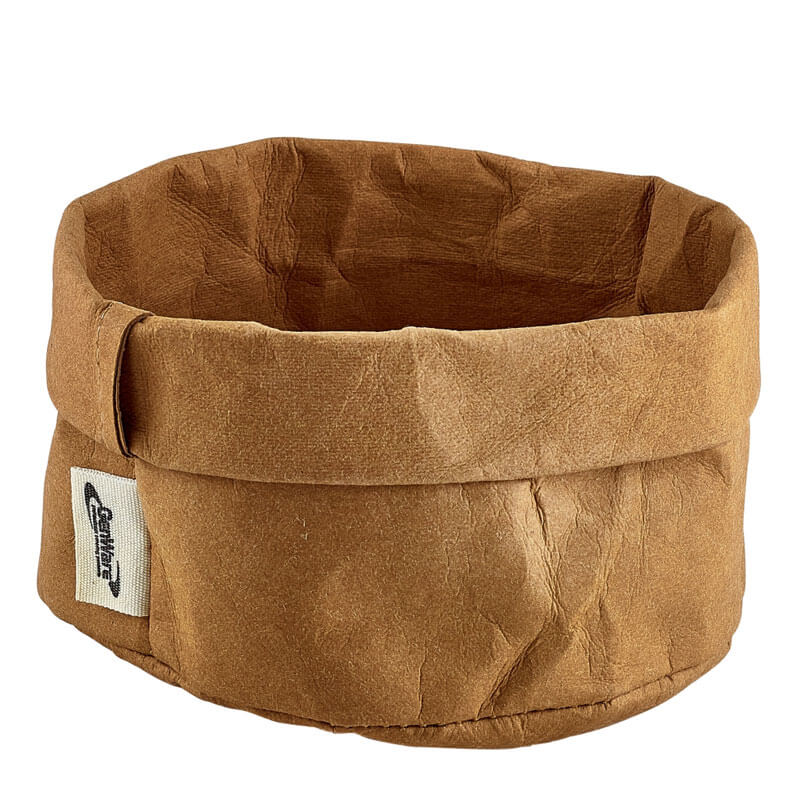 Waschbare Papiertüte, braun - 13x10cm