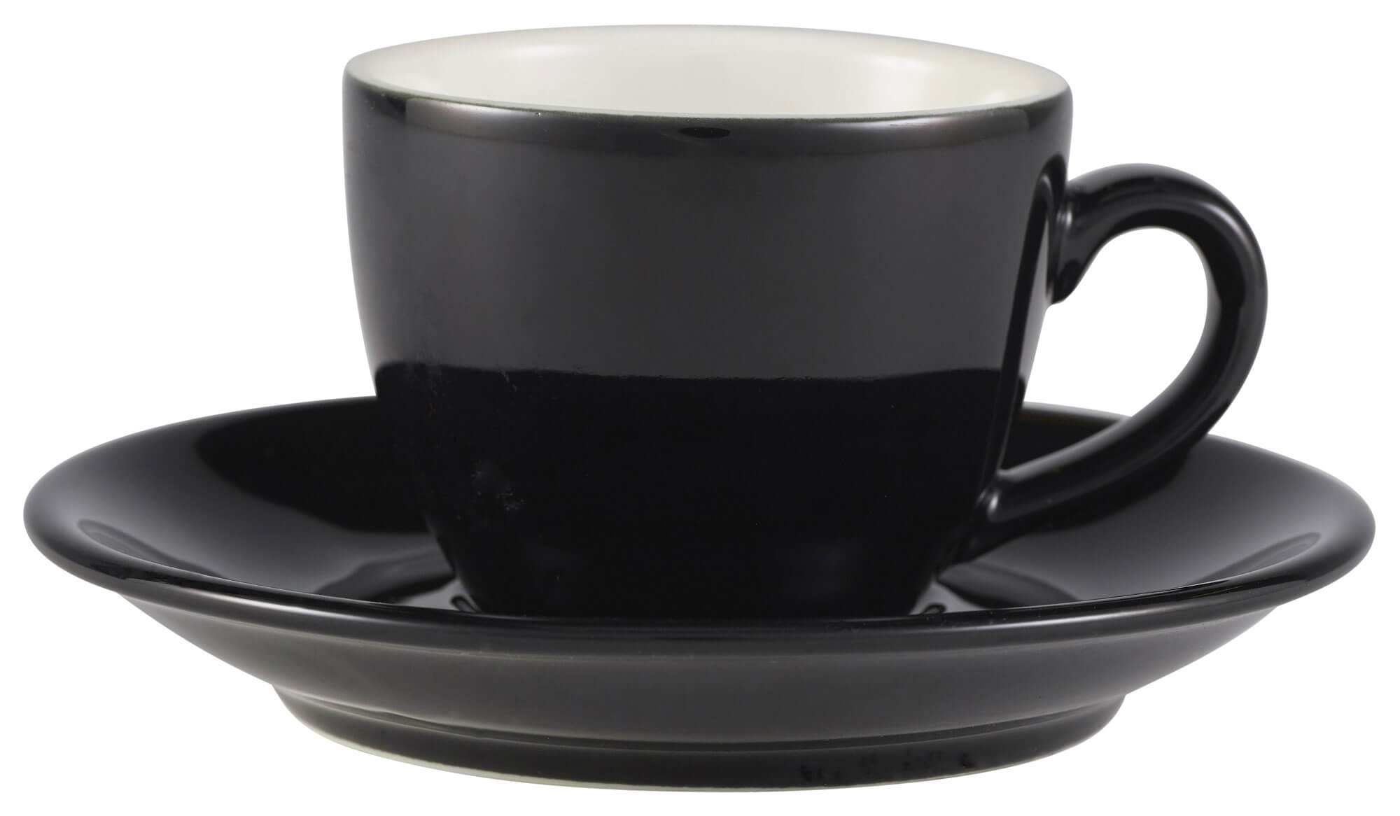Espressotasse Bowl schwarz - 90ml (6 Stk.)