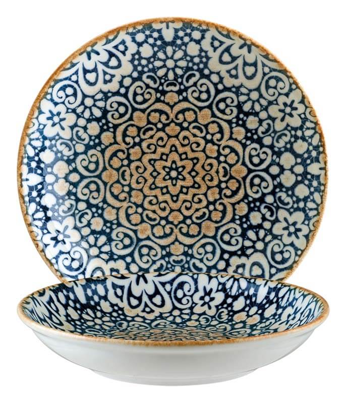 Bonna Alhambra Gourmet Teller tief 20cm blau - 12 Stück Bonna Alhambra Gourmet Teller tief 20cm blau - 12 Stück