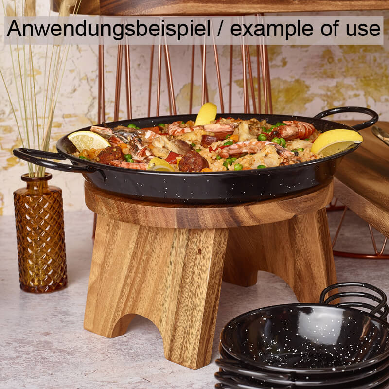 Buffet-Erhöhung rund, Akazienholz - 25cm Buffet-Erhöhung rund, Akazienholz - 25cm