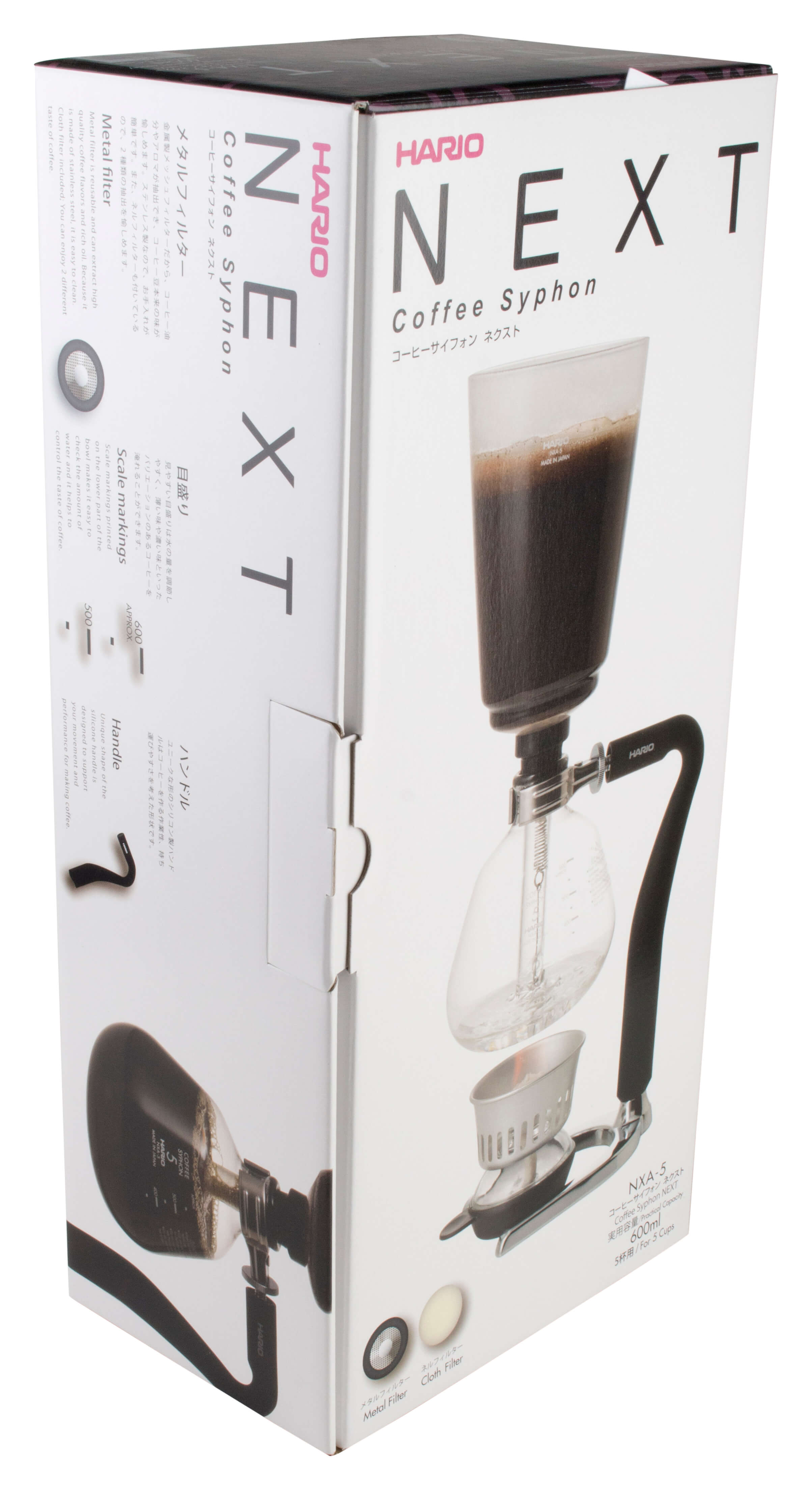 Kaffee Siphon Next, Hario - 5 Tassen, 600ml