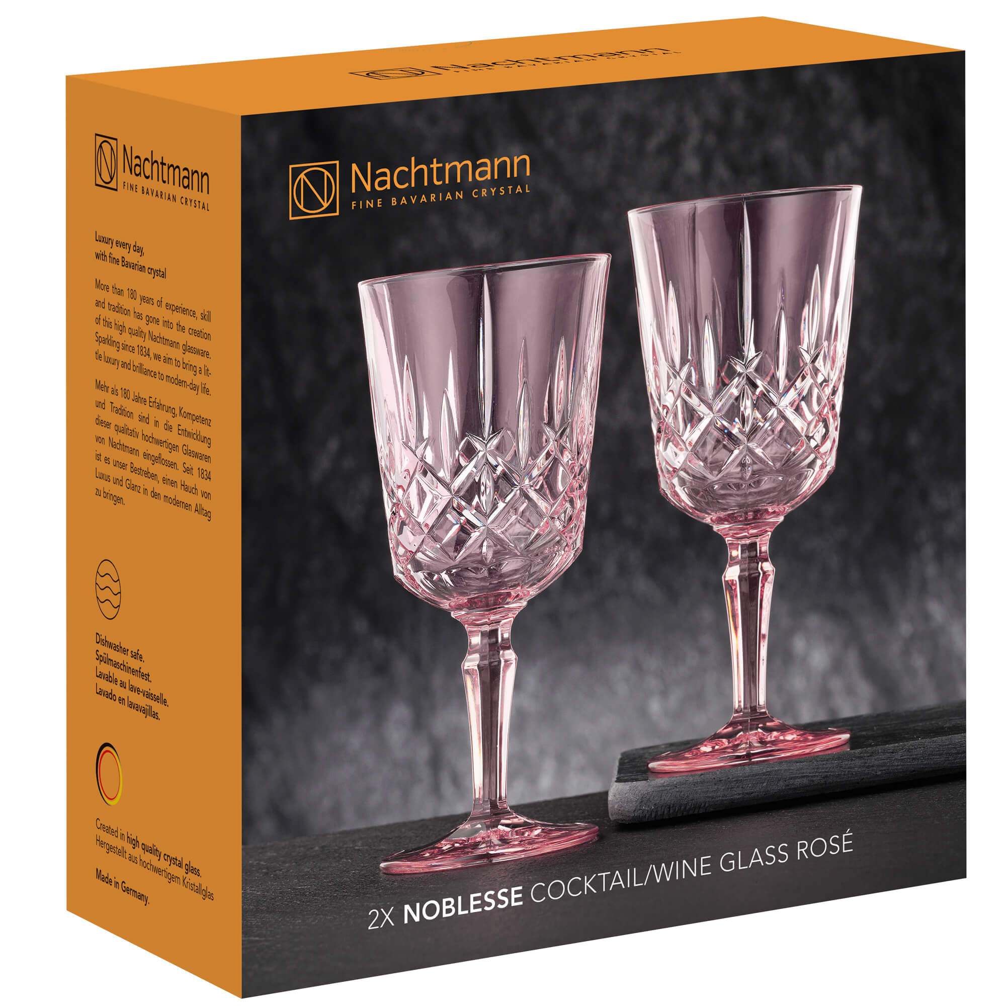 Cocktail/Weinglas rose Noblesse, Nachtmann - 355ml (2 Stk.) Cocktail/Weinglas rose Noblesse, Nachtmann - 355ml (2 Stk.)