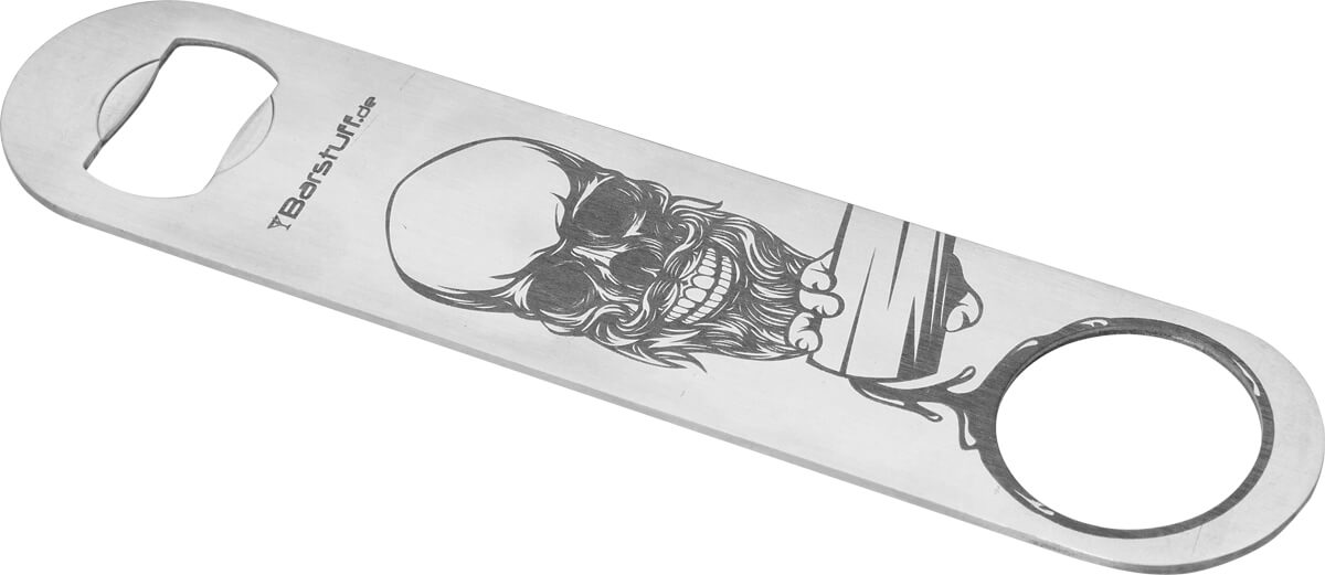 Flaschenöffner / Speedopener, Edelstahl - Edition: Skull