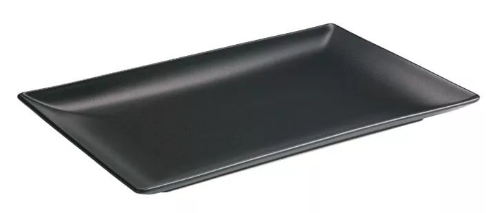 Platte Luna Stoneware, schwarz - 30x20cm (6 Stk.) Platte Luna Stoneware, schwarz - 30x20cm (6 Stk.)