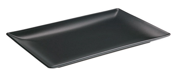 Platte Luna Stoneware, schwarz - 30x20cm (6 Stk.)