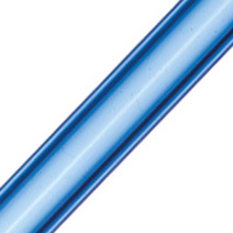 Glastrinkhalme (200x8mm) - blau (50 Stk. + 3 Bürsten)
