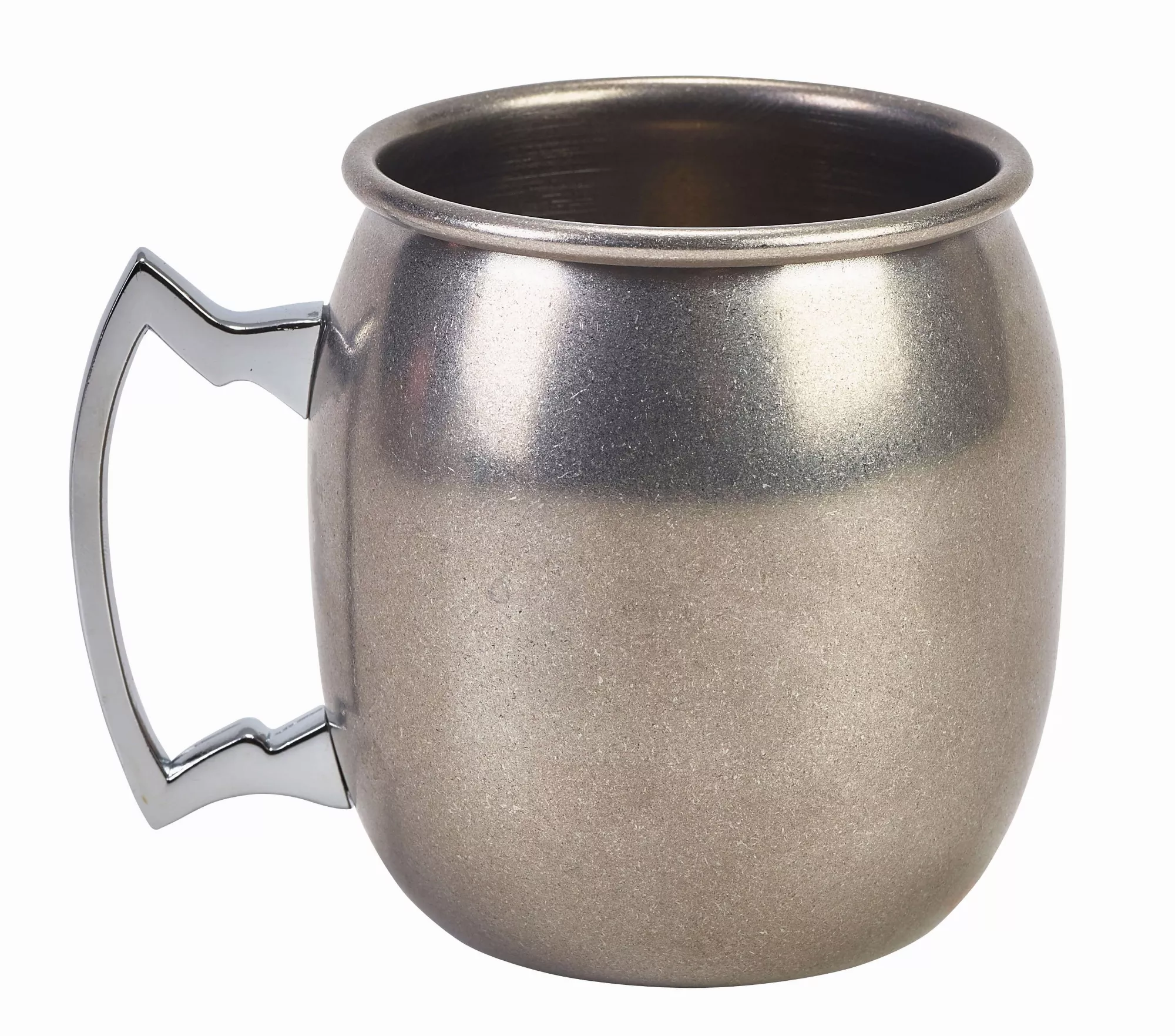 Moscow Mule Becher, Vintage Edelstahl, glatt - 400ml Moscow Mule Becher, Vintage Edelstahl, glatt - 400ml