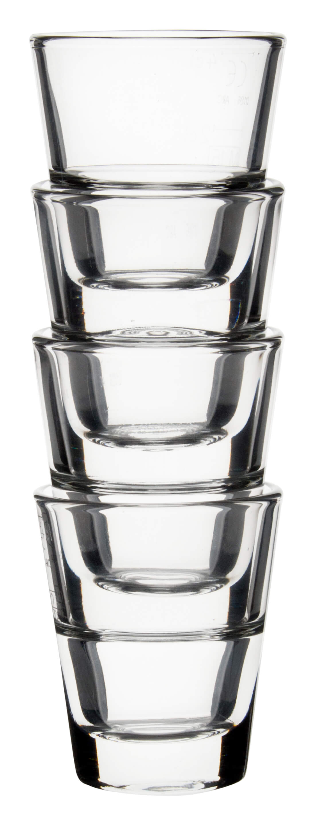 Schnapsglas, StackUp Arcoroc - 45ml, 2+4cl FS (12Stk.)