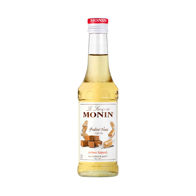 Praliné-Nuss - Monin Sirup Kleinflasche (0,25l) Praliné-Nuss - Monin Sirup Kleinflasche (0,25l)