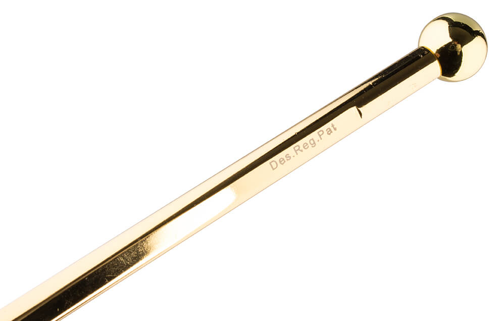 Lux Swizzlestick, goldfarben, Überbartools - 40cm