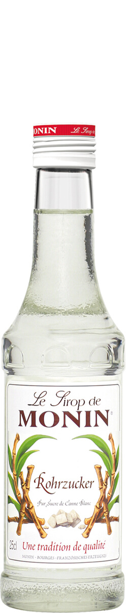 Rohrzucker weiß - Monin Sirup Kleinflasche (0,25l)